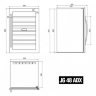 Винный шкаф IP Industrie JG 48-6 AD X