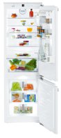 Встраиваемый двухкамерный холодильник Liebherr ICN 3376 Premium NoFrost