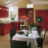 Темно красная кухня M Bristol Karminrot