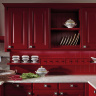 Красная кухня с стиле Кантри Leicht CALVOS-FS 598